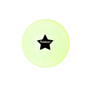 Мяч светящийся в темноте Ratatam "Gost", неоновый белый, 15 см